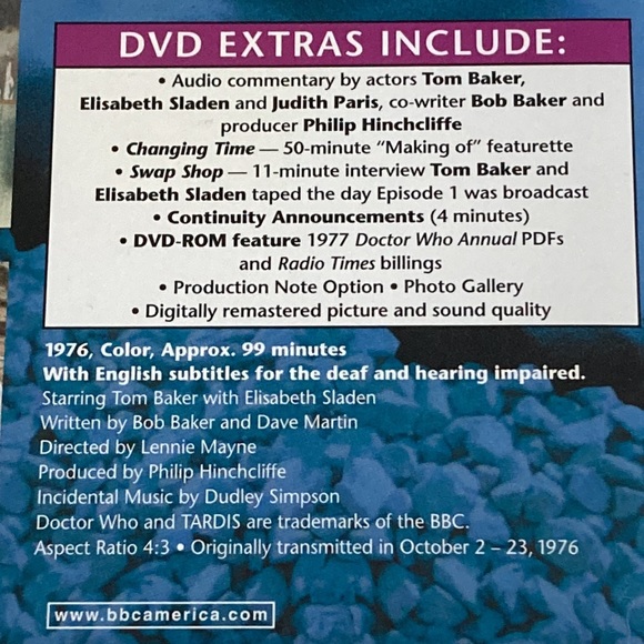 The Masque of Mandragora, The Hand of Fear, The Deadly Assassin Doctor Who DVD - Picture 9 of 15